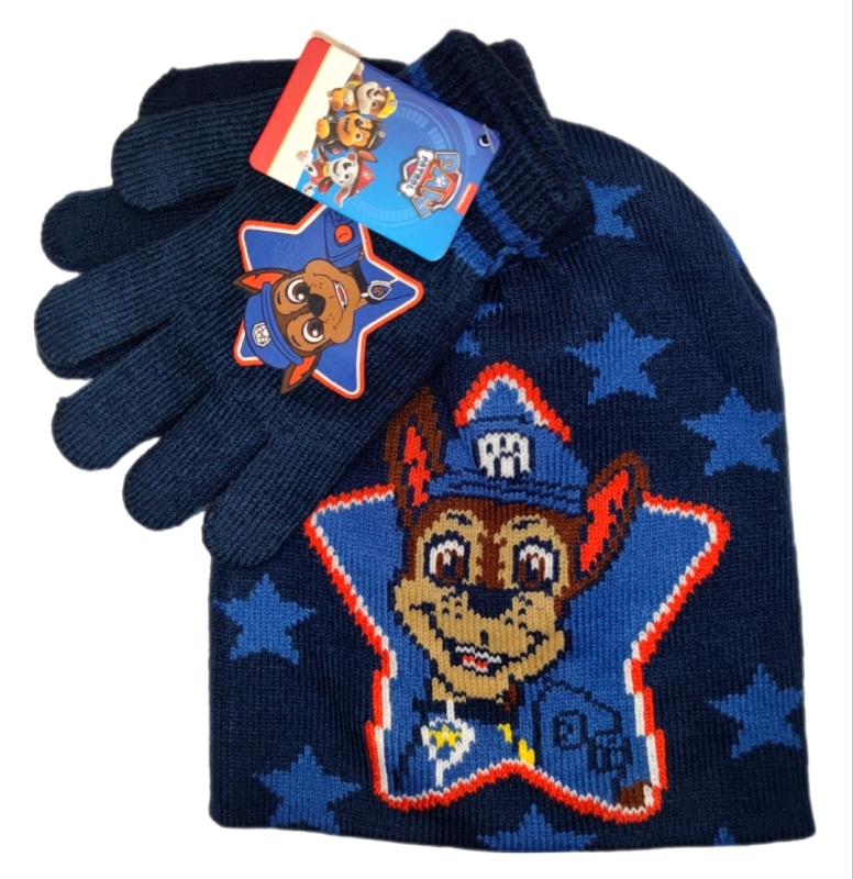schönes Winterset Paw in blau mit Handschuhen